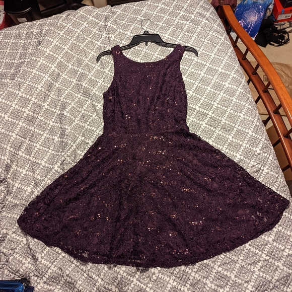 jcpenney | Dresses | Purple Lacy Dress | Poshmark